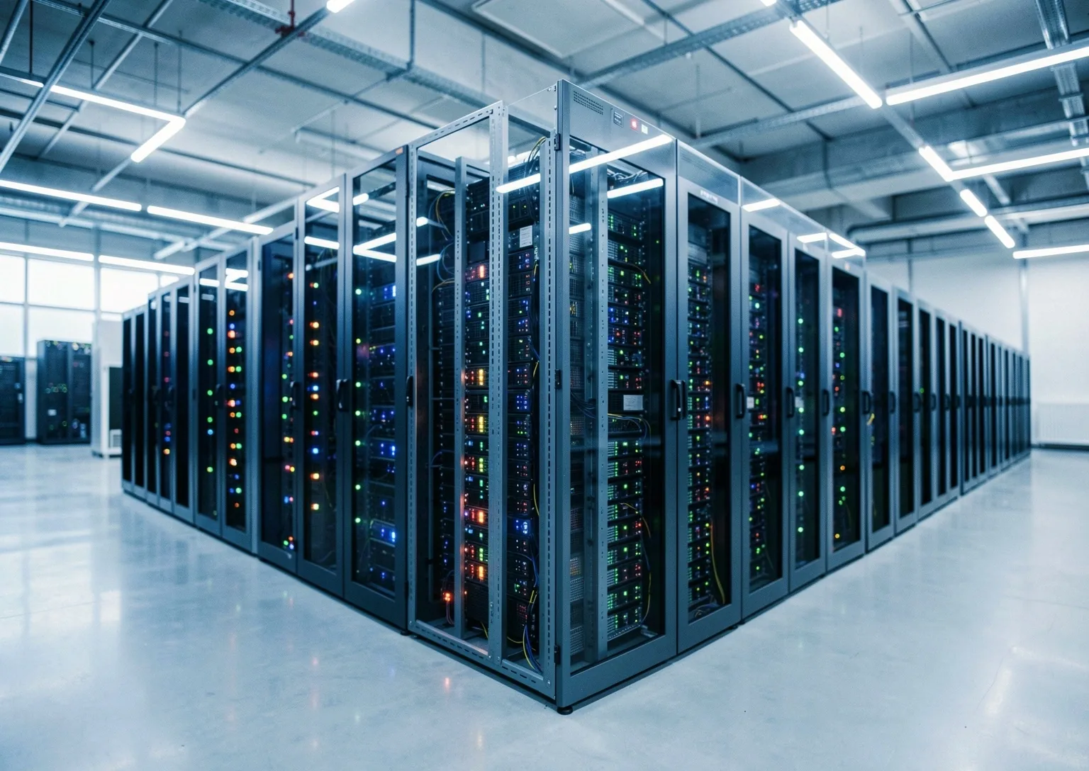 Data center interior environment